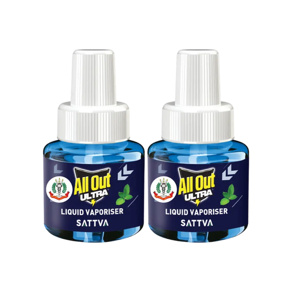 All Out Ultra Sattva Liquid Mosquito Repellent Refill - Pack of 2