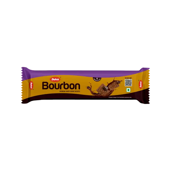 Dukes Bourbon Premium Chocolate Flavoured Sandwich Cream Biscuits