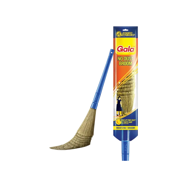 Gala No Dust Floor Broom, Jhadu (Plastic & Grass)