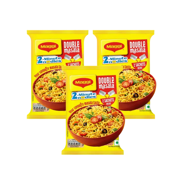 Maggi Double Masala Instant Noodles - Pack of 3