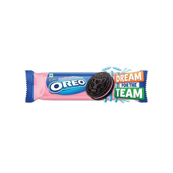 Oreo Strawberry Flavour Sandwich Cream Biscuits