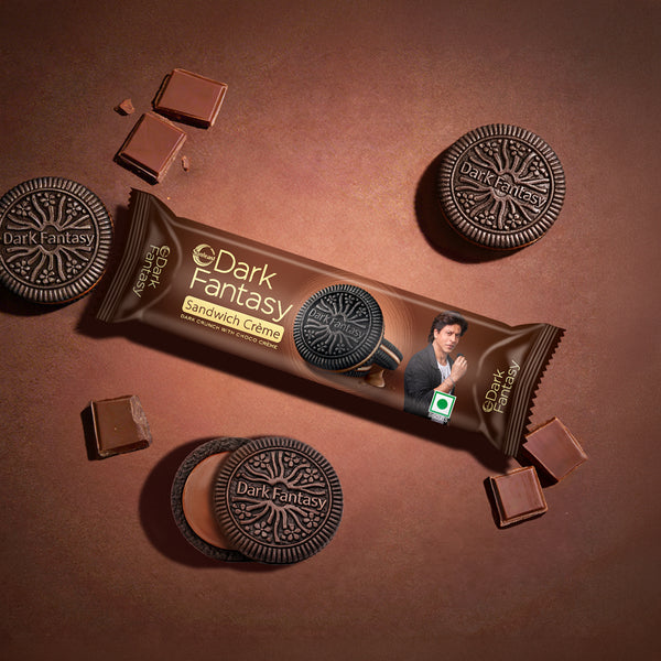Sunfeast Dark Fantasy Vanilla Sandwich Crème Biscuits