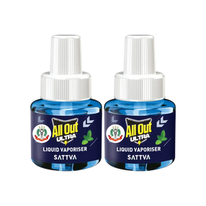 All Out Ultra Sattva Liquid Mosquito Repellent Refill - Pack of 2