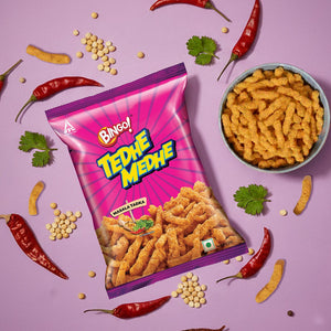 Bingo Tedhe Medhe Masala Tadka Crisps