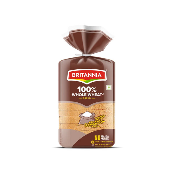 Britannia 100% Whole Wheat Bread (No Maida)