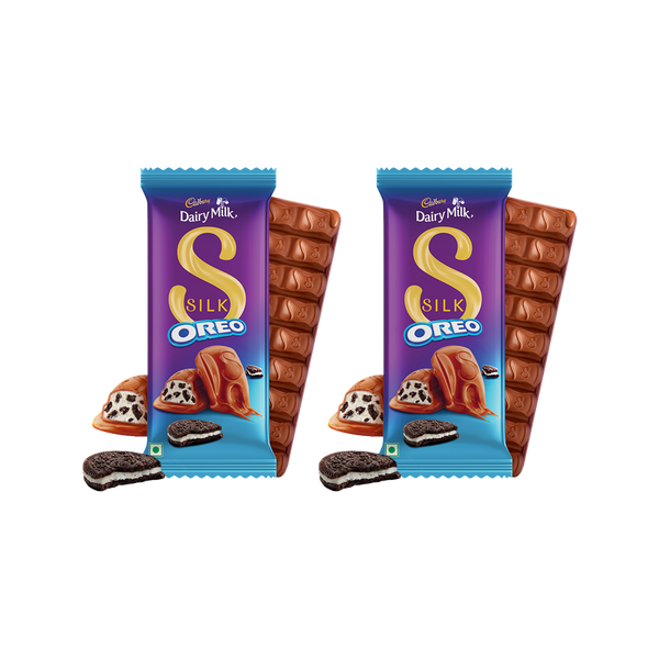 Cadbury Dairy Milk Silk Oreo Milk Chocolate Bar - Pack of 2