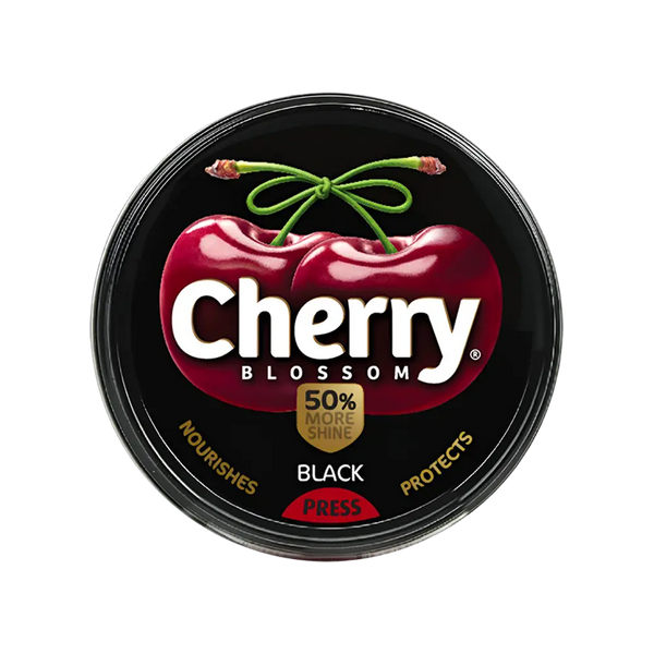 Cherry Blossom Black Wax Shoe Polish