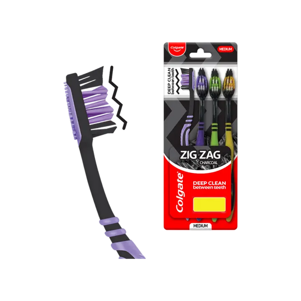 Colgate Zig Zag Charcoal Toothbrush (Medium)