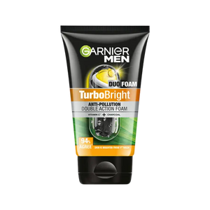 Garnier Men Turbo Bright Anti-Pollution Double Action Face Wash 100 g