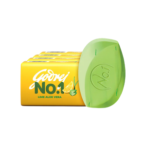 Godrej No.1 Lime & Aloe Vera Soap (4 x 150 g) - Buy 3 Get 1 Free
