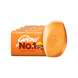 Godrej No.1 Sandal & Turmeric Soap 4 x 150 g - Buy 3 Get 1 Free