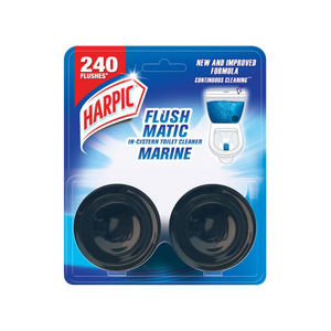 Harpic Flushmatic In-Cister Toilet Cleaner Block (Marine)