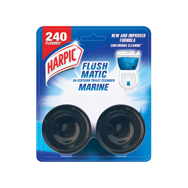 Harpic Flushmatic In-Cister Toilet Cleaner Block (Marine)