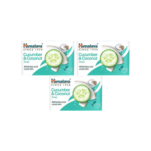 Himalaya Cucumber & Coconut Soap 125 g - Pack of 3