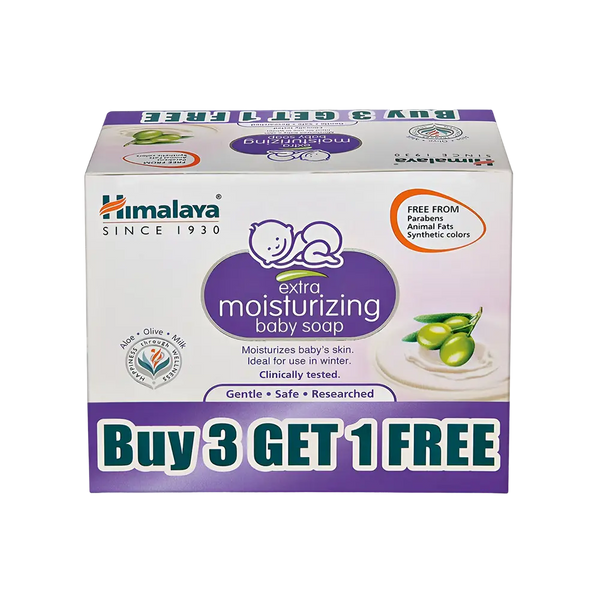Himalaya Extra Moisturizing Baby Soap - Buy 3 Get 1 Free