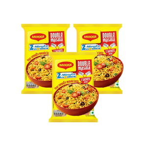Maggi Double Masala Instant Noodles - Pack of 3