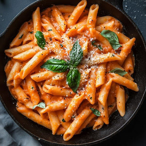 Red Cheese Burst Pasta