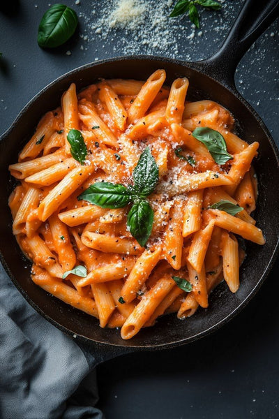 Red Cheese Burst Pasta