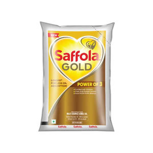 Saffola Gold Corn & Rice Bran Refined Blended Cooking Oil (1 ltr)