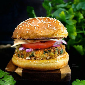 Veg Cheese Allu Tikki Burger