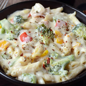 White Cheese Burst Pasta