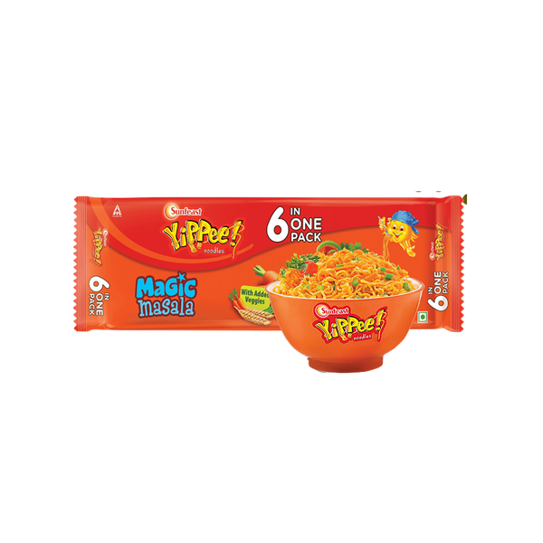 Yippee Magic Masala Instant Noodles with Added Veggies