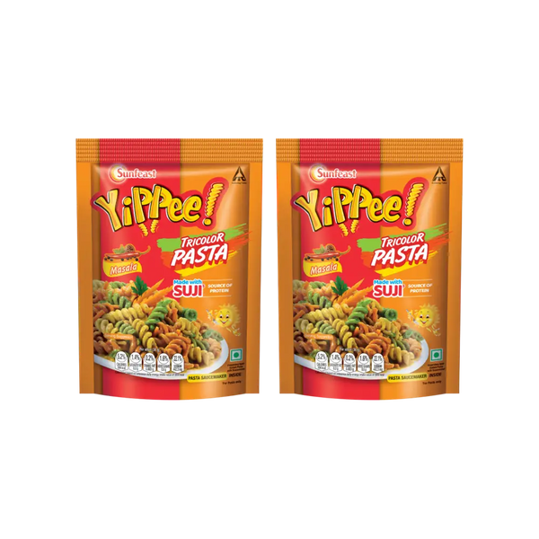 Yippee Tricolor Masala Instant Pasta - Pack of 2